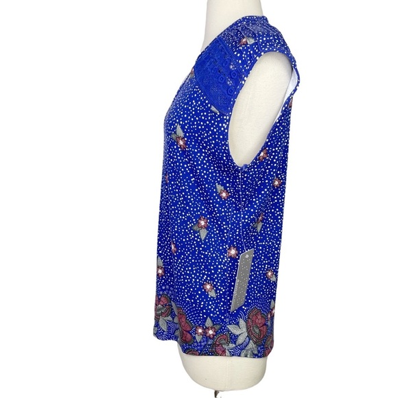 Stitch Fix l Daniel Rainn Caleena Pleated Shoulder Crochet Detail Knit Top, M - Picture 2 of 9